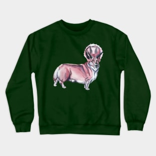 Triceratops Corgi Crewneck Sweatshirt